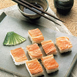 Sushi con salmone
